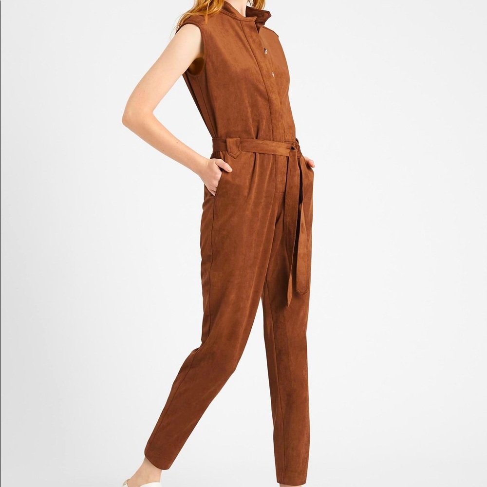 NWT Banana Republic Vegan Suede Jumpsuit